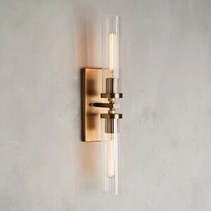 NEW Arhaus Andreas Brass Double Sconce